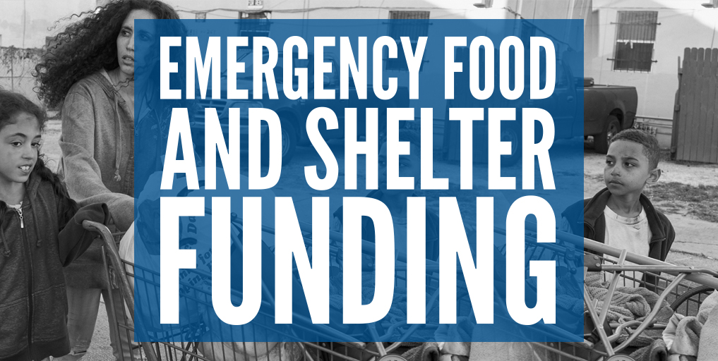 emergency food and shelter